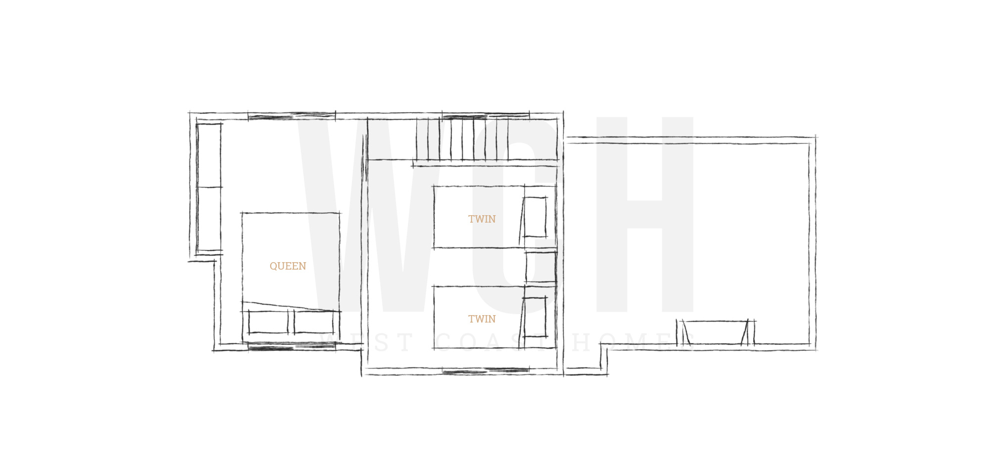 Bellevue Park Model Loft floor plan